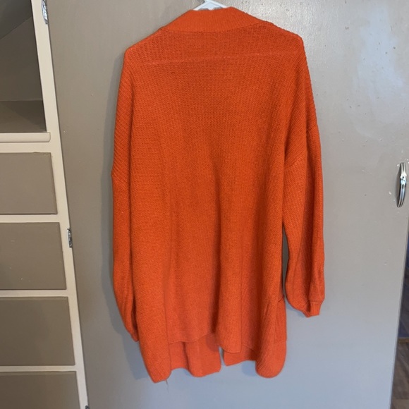 Orange Long Cardigan - Picture 2 of 2
